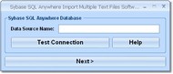 Sybase Anywhere Import Multiple Text Files Softwar screenshot